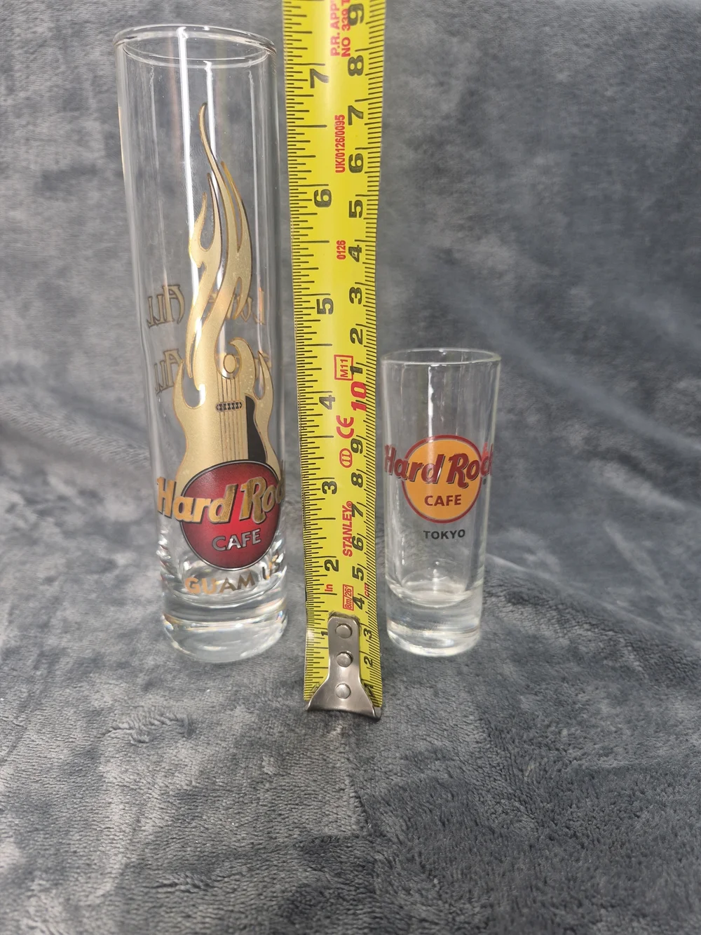 Hard Rock Cafe Guam Hi-Ball Glass & Tokio Cafe Shoot Glass